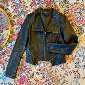 Black Vegan Leather Jacket NWOT